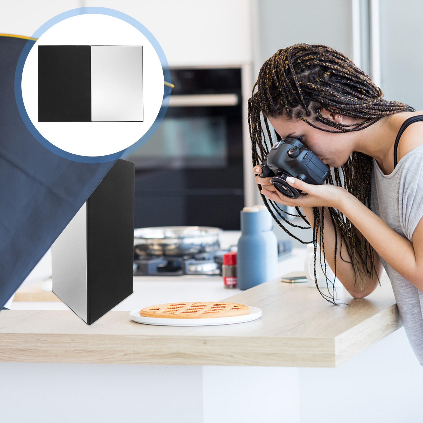 Photography Lighting For Jewelry - Складной фотоотражатель формата А3, двусторонний, 3-в-1,