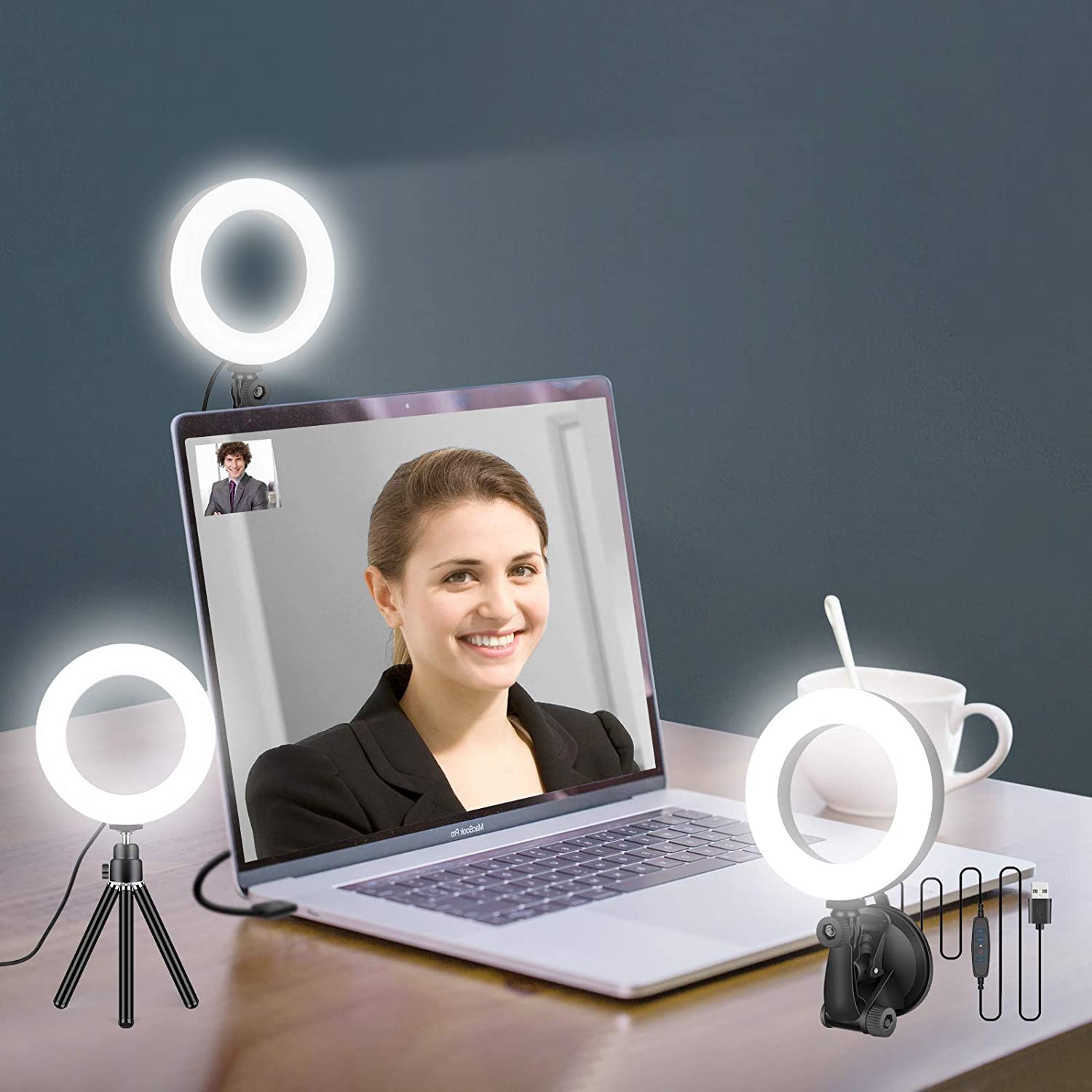 Stand Lighting Photography - Кольцевой светильник 16 см для встреч,