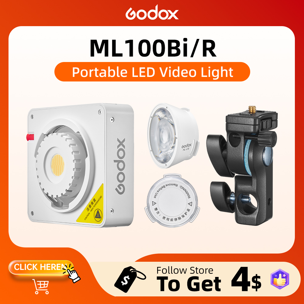 Torjim Rgb Photography Video Lighting - Godox ML100BI: Портативный полноцветный светодиодный видеосвет
