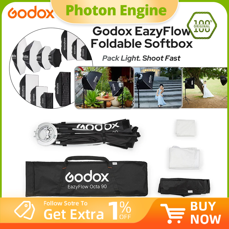 Photography Lighting With Flash - Складной софтбокс Godox серии EazyFlow с