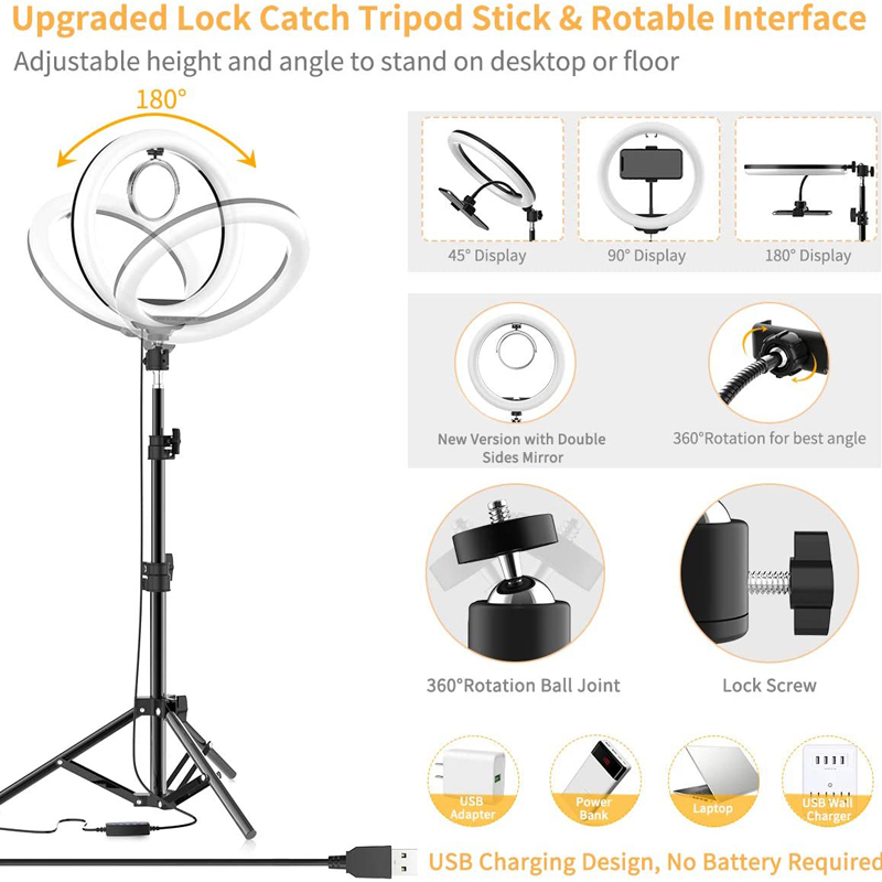 Светодиодная кольцевая лампа д – обзор и цена Photography Lighting Stick