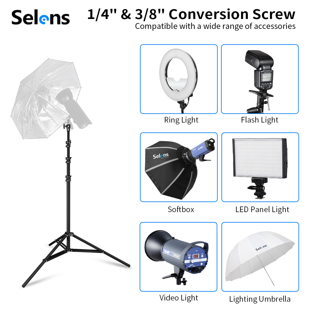 Штатив-стойка Selens 2.2~3.95м – обзор и цена Photography Lighting With Flash