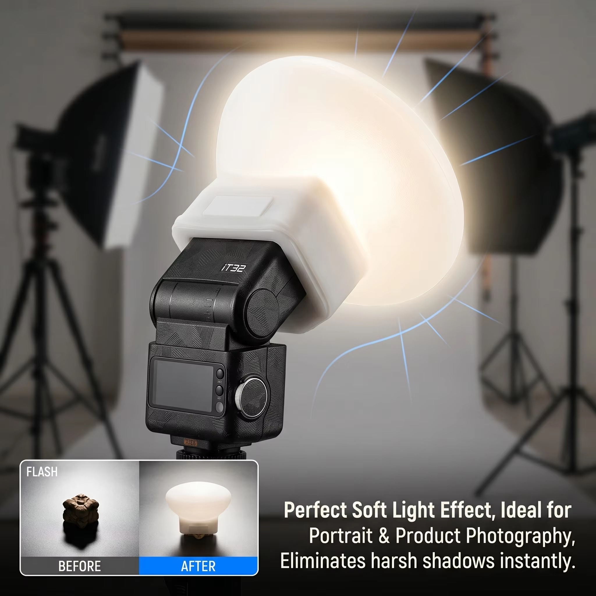 Силиконовый рассеиватель света – обзор и цена Photography Lighting Godox