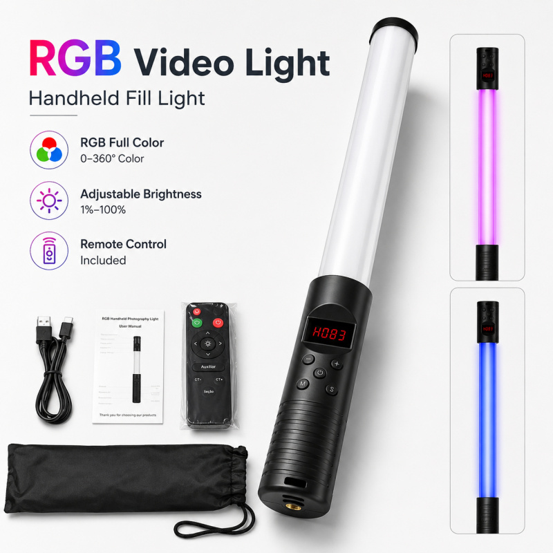Портативная RGB-видеолампа-пал – обзор и цена Torjim Rgb Photography Video Lighting