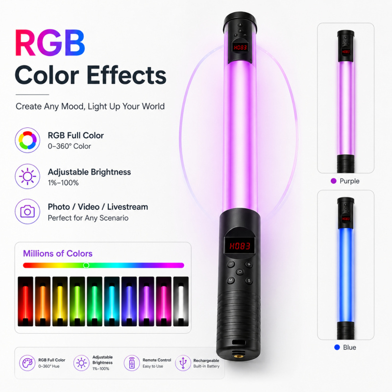 Портативная RGB-видеолампа-пал – обзор и цена Torjim Rgb Photography Video Lighting