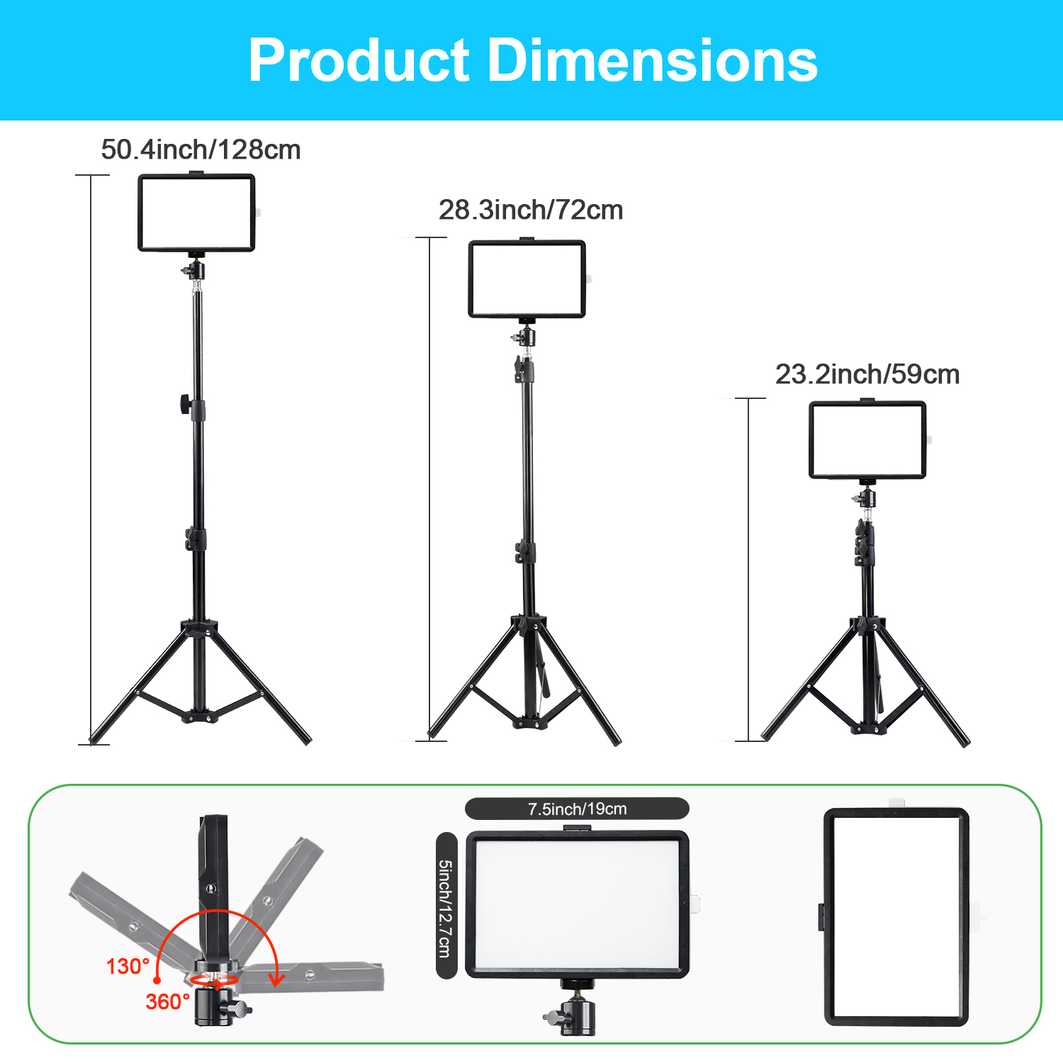 8-дюймовая квадратная светодио – обзор и цена Stand Lighting Photography