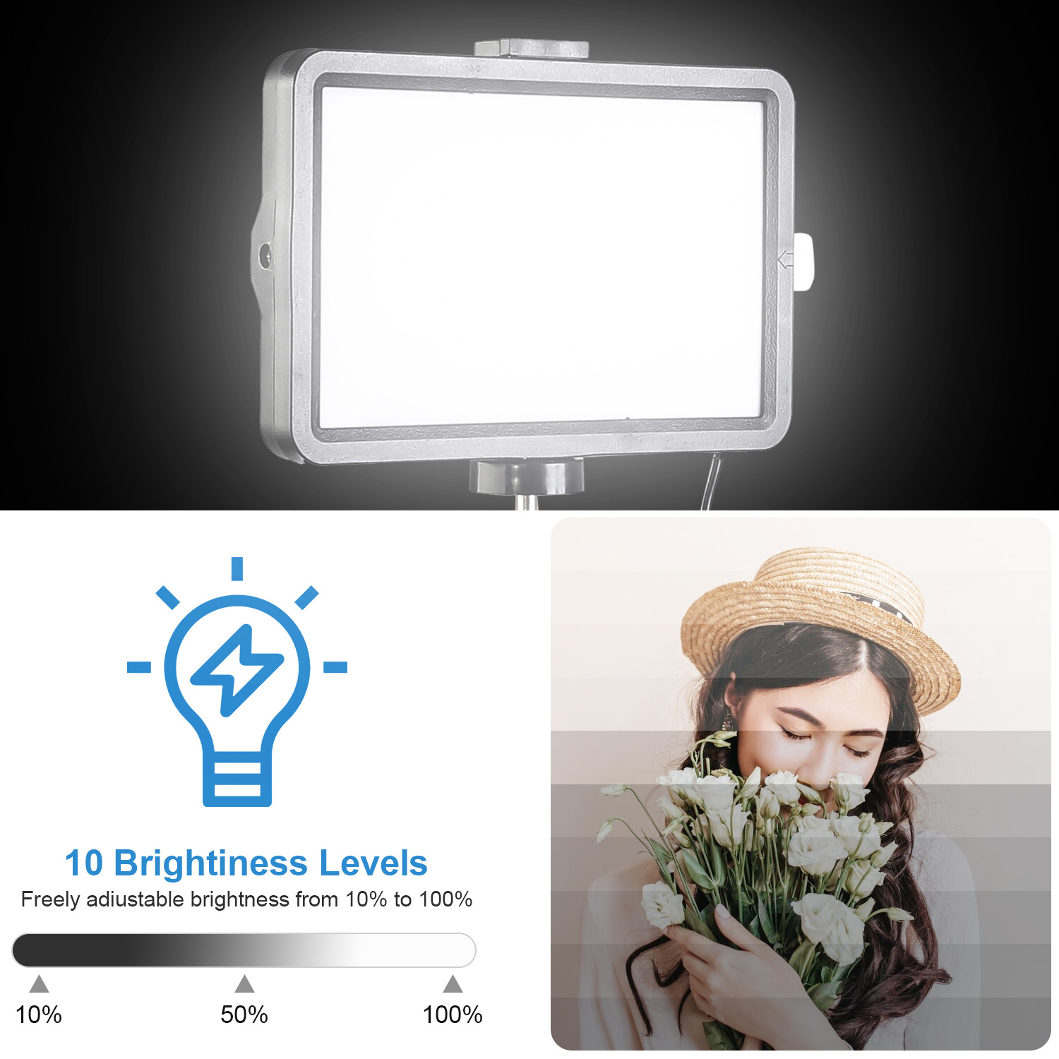 8-дюймовая квадратная светодио – обзор и цена Stand Lighting Photography