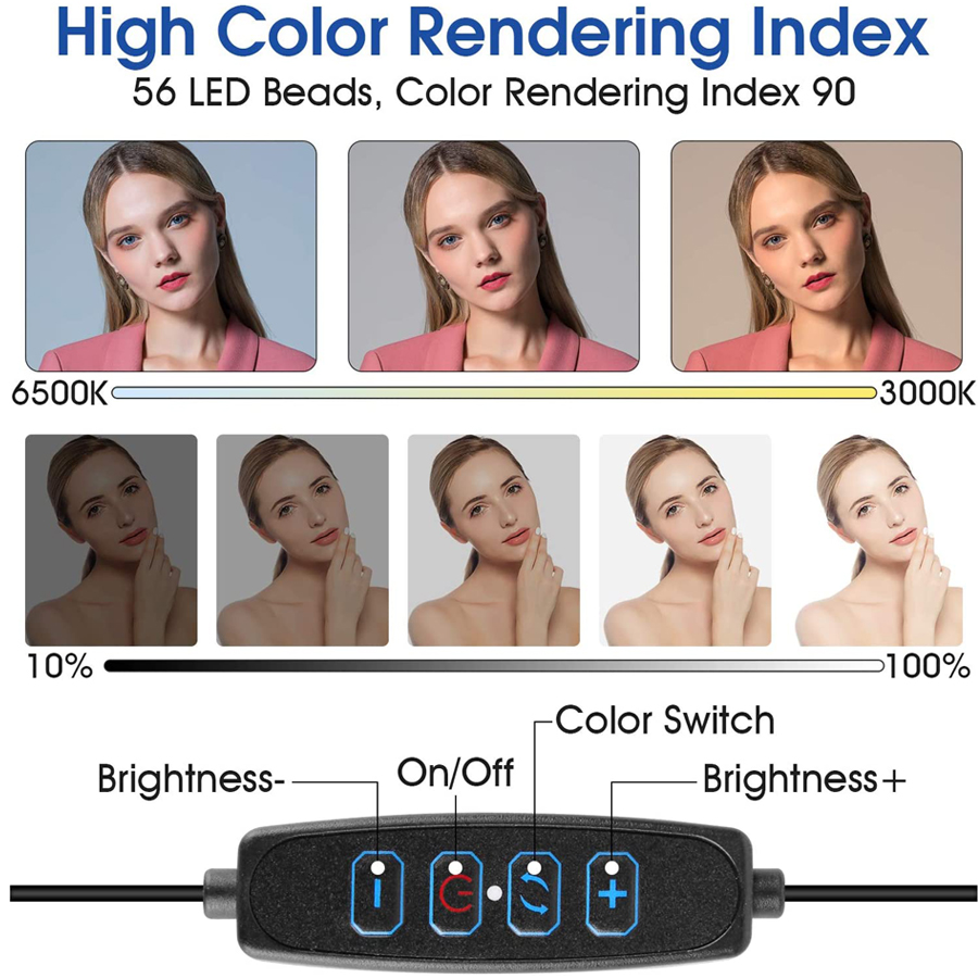 Кольцевой светильник 16 см для – обзор и цена Stand Lighting Photography