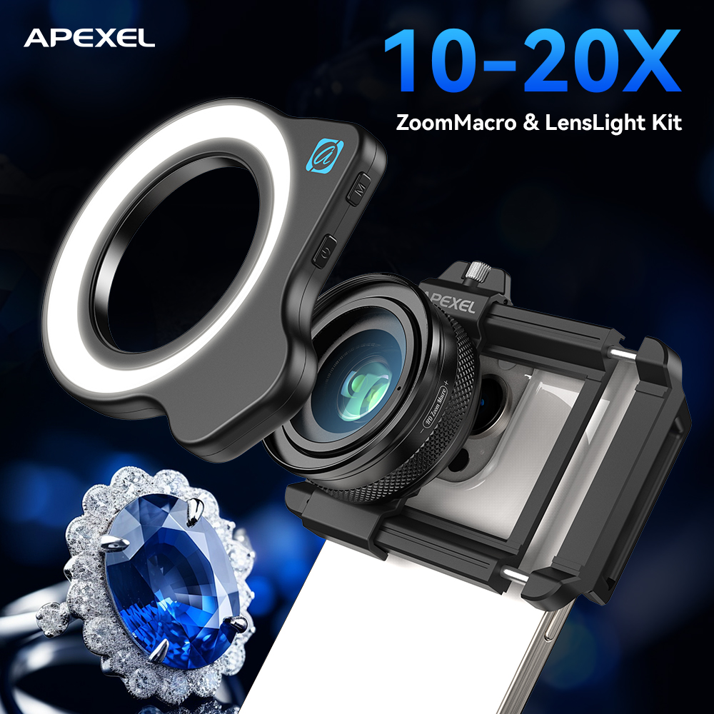Комплект макрообъективов APEXE – обзор и цена Photography Lighting For Jewelry