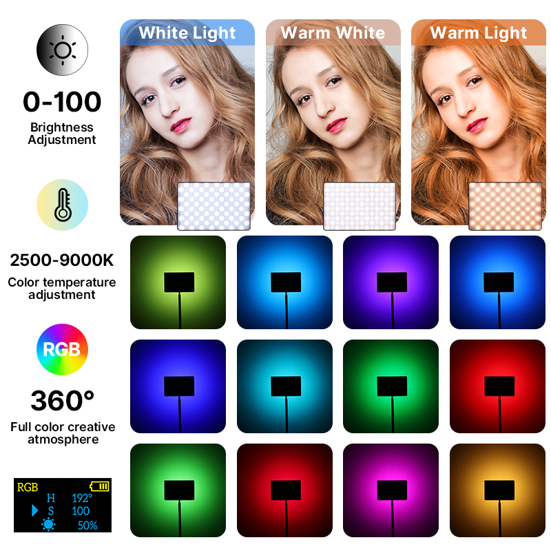 Ulanzi LT003 15W RGB Video Lig – обзор и цена Torjim Rgb Photography Video Lighting